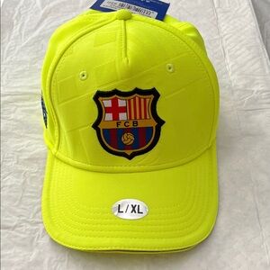 FC Barcelona Neon Yellow FCB Crest Cap